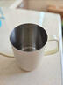 京东京造手冲咖啡壶 家用挂耳咖啡壶 304不锈钢长嘴壶细口壶 350ml米白 实拍图