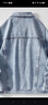 真维斯（Jeanswest）春秋牛仔外套男2026新款潮牌日系复古纯色夹克宽松大码长袖上衣男 DLL-1128浅蓝 M 码 实拍图