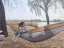 京东京造 户外双人吊床 露营便携收纳防侧翻降落伞布结实高承重成人秋千 实拍图