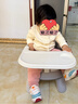 日康（rikang）宝宝餐椅 叫叫椅婴儿学坐椅多功能儿童吃饭餐桌 RK-X2009-5 灰色 实拍图