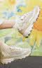 斯凯奇（Skechers）奶茶熊秋季女鞋熊猫老爹鞋透气休闲运动鞋厚底149238 QQ豆乳/NAT 36.5 实拍图