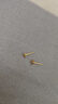 周六福足金999爱心黄金耳钉女耳饰积存金黄金计价AA096006 约0.85g 一对 实拍图