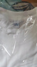 重磅纯棉短袖t恤男高档纯色印花休闲基础款内搭半袖打底衫 白色 L  125-140斤 实拍图