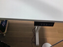 喜米莱【热卖款式】电动升降桌电脑电竞桌台式学习书桌实木办公直播桌子 【单电机】奶油白+白腿18mm桌面 长120宽60高75cm 实拍图