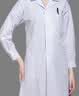 乾朗白大褂医学生大码女护士服纽扣实验服工作服化学隔离衣诊所工作服 实拍图