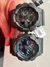 卡西欧（CASIO）G-SHOCK 海洋之心潮流炫色运动双显男表 霓彩武士 GA-100BL-1ADR 实拍图