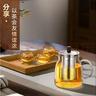 金灶（KAMJOVE）泡茶壶飘逸杯 耐热玻璃茶具功夫办公室花茶壶 茶水分离杯茶壶家用 A-19加长滤篮 750ml 实拍图
