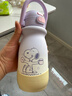 史努比（SNOOPY）儿童保温杯316L不锈钢双饮吸管水壶男女士高颜值学生便携喝水杯子 实拍图