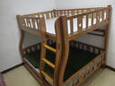 临稚胡桃木 儿童上下床实木高低床双层床上下铺床两层木床子母床 爬梯款 上铺宽1.4米下铺宽1.6米 实拍图