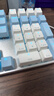 达尔优（dareu）EK815机械合金键盘 有线键盘 游戏键盘 108键单光 男生女生 电脑键盘  白色蓝色 青轴 实拍图