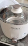 美的（Midea）电煮锅 宿舍小电锅 电蒸锅 学生寝室一体泡面小火锅电煮锅 多功能锅 电热锅 XZE1613 配蒸笼 1.7L 实拍图