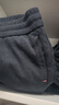 罗蒙（ROMON）休闲裤男士春秋宽松商务直筒长裤灯芯绒系带运动裤子男ZY02深灰X 实拍图