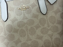 蔻驰（COACH） 女包奢侈品CITY迷你托特包女士斜挎手提包情人节礼物 沙黄色配白色CW032IMXDM 实拍图