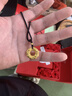 中国黄金（CHINA GOLD）貔貅平安扣黄金吊坠男女款足金项链皮丘挂坠父亲节生日礼物送男友 挚爱礼盒+貔貅吊坠+金珠【黑绳】 约2g 实拍图