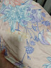富安娜床上四件套纯棉100%全棉床单被套 双人加大印花套件230×229cm兰 实拍图