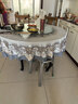 初融餐桌转盘家用钢化玻璃桌面餐桌饭桌酒店大圆桌转台转盘金沙80圆 实拍图
