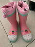 柠檬宝宝儿童雨鞋高筒女童男孩防水防滑橡胶雨靴学生水鞋 粉色蛋糕 26 实拍图