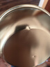 【韩剧同款】加厚不锈钢干锅海鲜锅火锅金色平底浅锅双耳锅泡面锅 单人款19cm【金色】双柄汤锅 实拍图