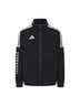 阿迪达斯（adidas）外套男2026春季新款针织立领夹克外套防风棉质运动服 黑白 S 实拍图