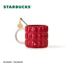 星巴克（Starbucks）红色格纹款马克杯(配搅拌棒)490ml陶瓷水杯咖啡桌面杯情人节礼物 实拍图