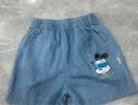 巴布豆儿童牛仔短裤男童夏季裤子新款舒适纯棉男孩夏天休闲百搭夏装 浅蓝 眼镜巴布X 100 实拍图