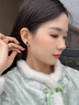 唐后（TH）唐后纯银镶翡翠福禄耳钉新中式国风百搭耳饰约会生日情人节礼物 实拍图