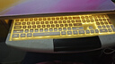 狼途L1静音键盘有线无线高颜值104键机械手感薄膜键盘电竞游戏办公码字男女生键盘电脑平板笔记本外设 【有线·低音】奶白暖光单光 实拍图