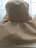 啄木鸟黑胶防晒遮阳帽子女夏季薄款遮脸防紫外线太阳帽百搭渔夫帽出游凉 深咖色 实拍图