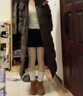 浪莎灰色毛呢短裙女半身裙冬季2025新款高腰显瘦a字裙紧身辣妹包臀裙 实拍图
