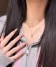 老凤祥一克拉莫桑钻999足银项链女士新款吊坠七夕情人节礼物女友老婆 实拍图