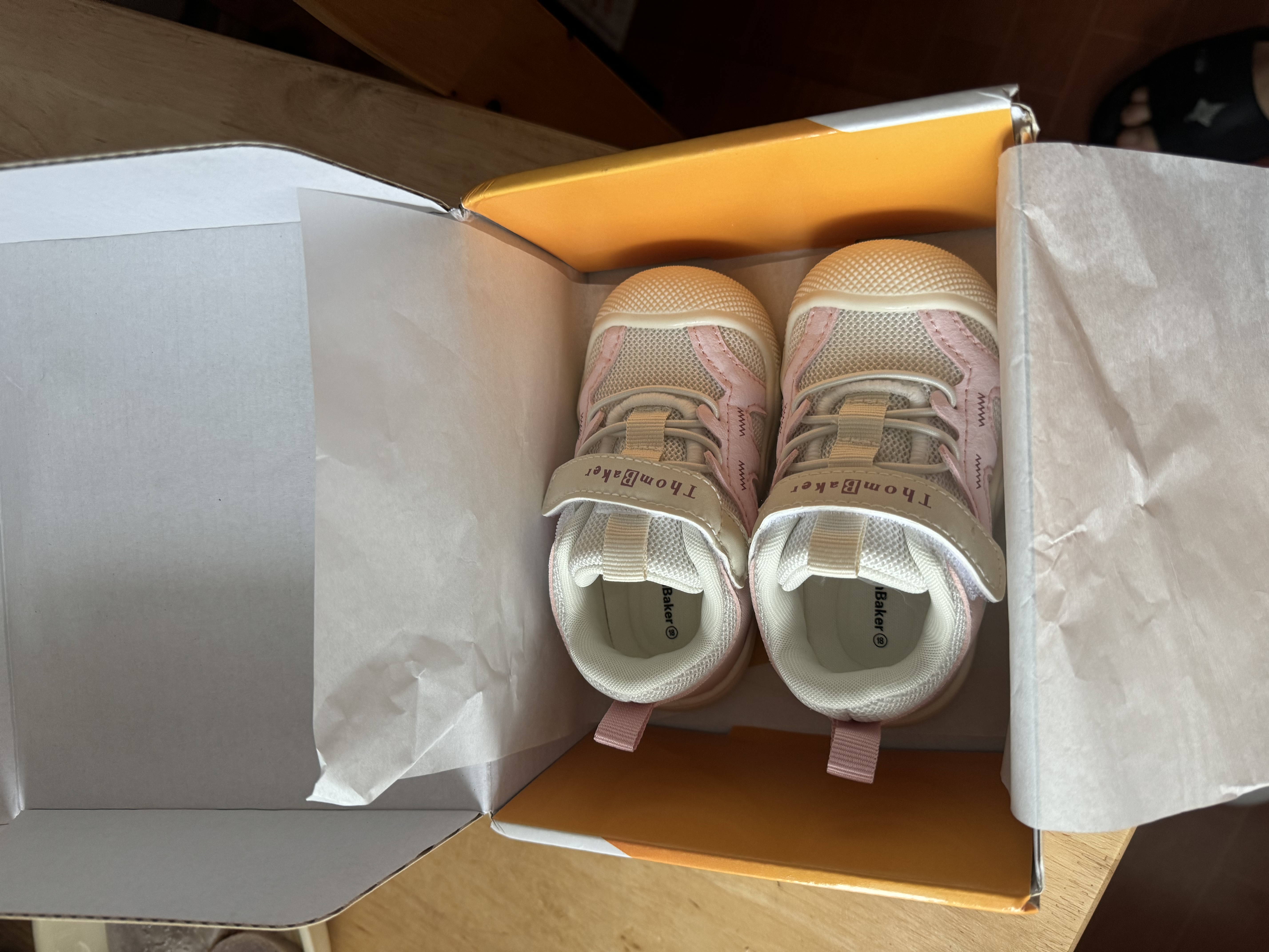 托姆贝克儿童学步鞋春秋款1-3岁婴童鞋子女童软底机能鞋 樱花粉18码 实拍图