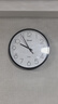 天王星（Telesonic）挂钟 客厅现代简约安静圆形石英挂表 Q7703-2黑色35cm 实拍图