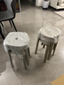 九千谷椅子出租房不占空间轻奢高级塑料凳子简易客厅家用小型餐桌凳4215 实拍图