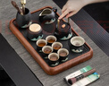 京东京造茶具整套 套装功夫茶盘茶台煮茶壶黑陶手绘提梁壶 14件套 实拍图
