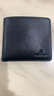 稻草人男士钱包短款头层牛皮商务百搭休闲皮夹横款两折票夹多卡位钱夹 黑色91606 实拍图
