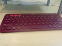 罗技（Logitech）时尚系列 K380 无线键盘 蓝牙办公键盘 便携超薄键盘 笔记本键盘 红色 79键 实拍图
