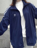 adidas宽松日常舒适运动夹克外套男女春季新款阿迪达斯官方三叶草   深靛蓝   M 实拍图