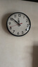 康巴丝（Compas）挂钟客厅 12英寸简约静音客厅石英钟表挂墙时钟 C2866 咖色30.5cm 实拍图