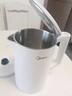 美的（Midea）电热水壶家用烧水壶泡茶0涂层食品级304不锈钢自动断电双层防烫全钢无缝1.5L大容量 MK-HJ1566 实拍图