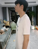 李宁（LI-NING）短袖t恤男夏季冰丝速干运动服饰跑步健身圆领上衣透气半袖情侣装 白色-游泳文化衫 L 175 实拍图