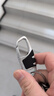 TLXT高档钥匙扣进口档腰挂汽车钥匙扣商务锁匙扣情侣挂件钥匙链双圈环 【6481】银黑+红棕 2个装 实拍图
