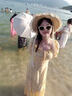 花花公子（PLAYBOY）法式高档碎花连衣裙女士夏季2026年新款方领收腰遮肚显瘦长裙子 黄色 L  105-120斤 实拍图
