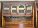 雅尘家居美式实木餐边柜一体靠墙柜子酒柜储物柜靠墙玄关柜上下收纳茶水柜 四门餐边柜 【复古胡桃色】 实拍图