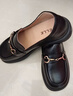 百丽马衔扣乐福鞋女2026新款春夏平跟百搭单鞋小皮鞋Z3B1DAA6 黑色 37 实拍图
