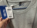 回力（Warrior）纯棉t恤男夏季新款重磅运动上衣男士潮流短袖宽松体恤 麻灰  2XL  实拍图