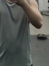 安踏（ANTA）速干背心丨运动健身无袖T恤男夏季马拉松跑步冰丝凉感吸湿打底衫 【升级版吸湿速干】花岗灰-2 时尚坎肩 L (175) 建议130-150斤 实拍图