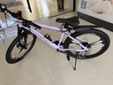 凤凰（Phoenix） 上海凤凰山地自行车成人男士女式学生变速宽胎越野赛车公路单车 铝架三刀轮紫【省力全轴承】 26寸24速【参考:158-188cm】 实拍图