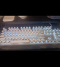 前行者（EWEADN）TK100朋克机械键盘电竞游戏有线台式电脑笔记本外接办公打字复古外设吃鸡104键 白色混光青轴 实拍图