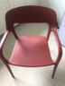 麦瑞迪北欧时尚餐椅现代简约家用休闲椅餐厅咖啡厅靠背椅网红轻奢化妆椅 【现货速发】加厚稳固+深红色 实拍图