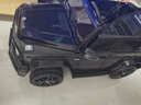 福儿宝奔驰授权大G儿童电动车玩具车可坐人四轮带遥控越野小孩宝宝送礼 四驱黑+减震器+后备箱+高低门+皮座+防爆软胎 实拍图